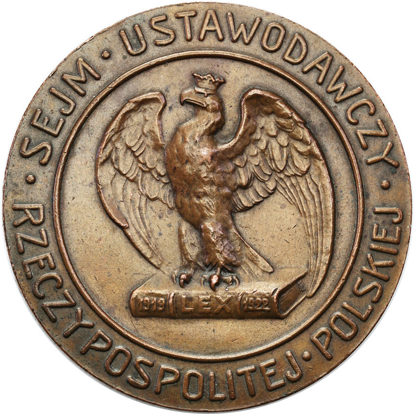 II RP. Medal Pierwsza rocznica uchwalenia Konstytucji Marcowej 1921 – 1922